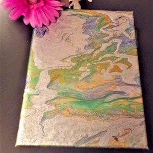 ✨️Handcrafted 8x10 Metallic Painting